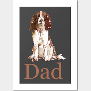 English Springer Spaniel Dog Dad, Dog Dad, Dog Daddy, Gift from the Dog, Dog Dad Gift, Dog Dad Present, Dog Daddy Present, Gift for Dog Dad, Present from the Dog Posters and Art